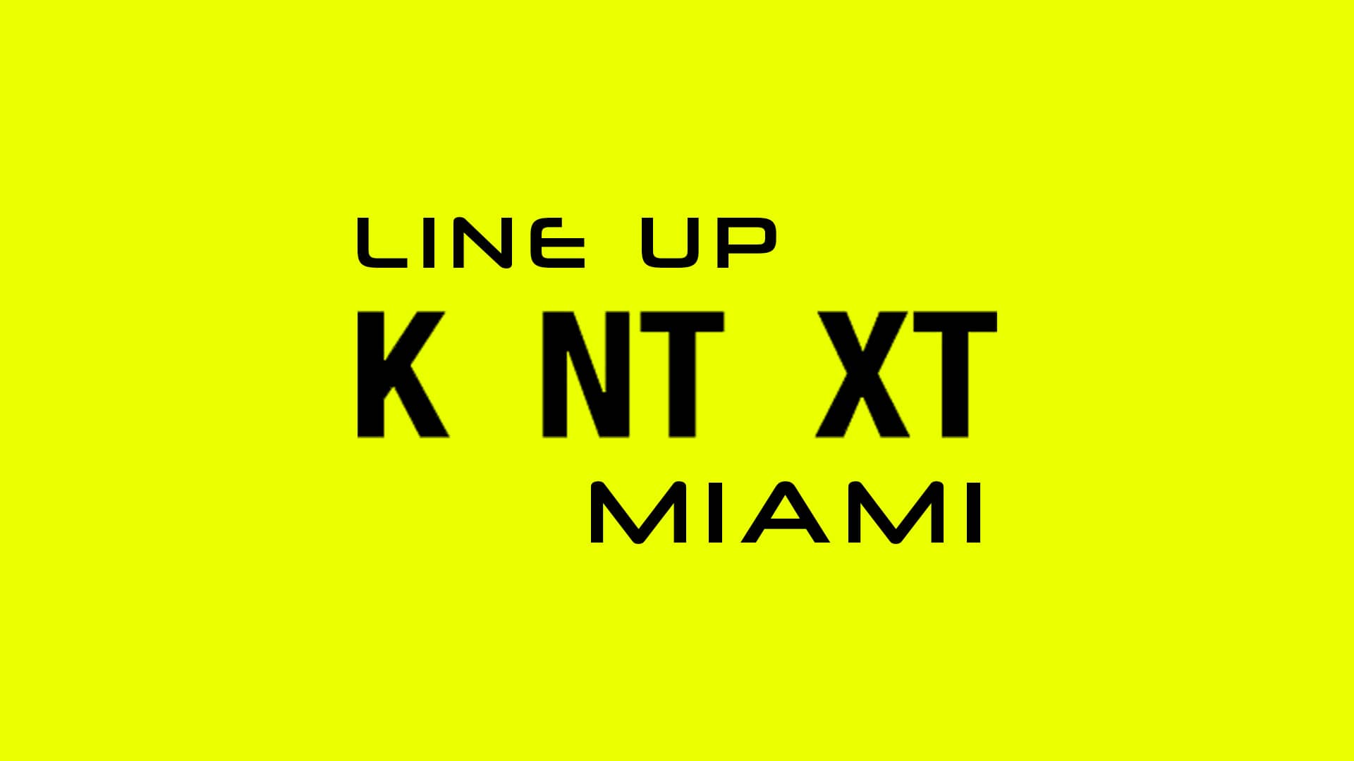 The powerful force of techno comes to Miami with the KNTXT music and events label.