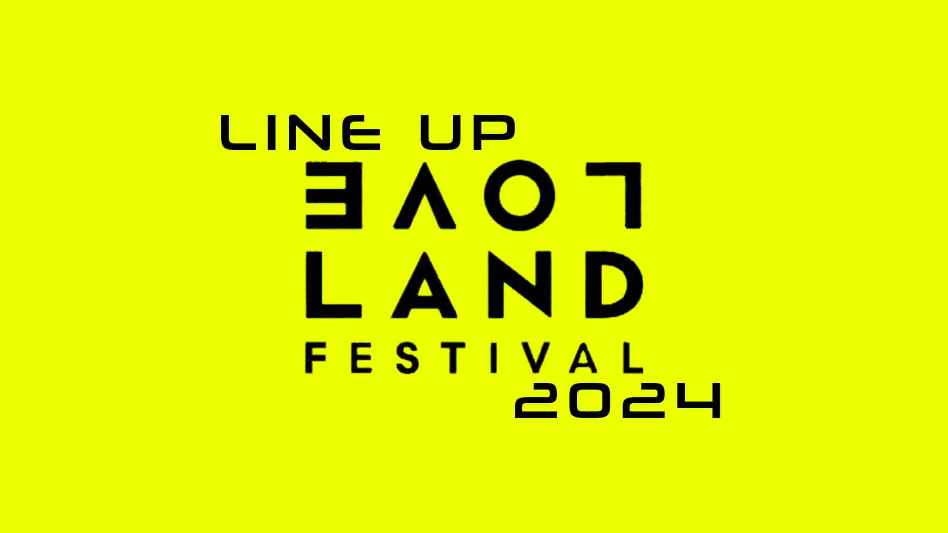 Line Up por días de Loveland Festival Ámsterdam 2024